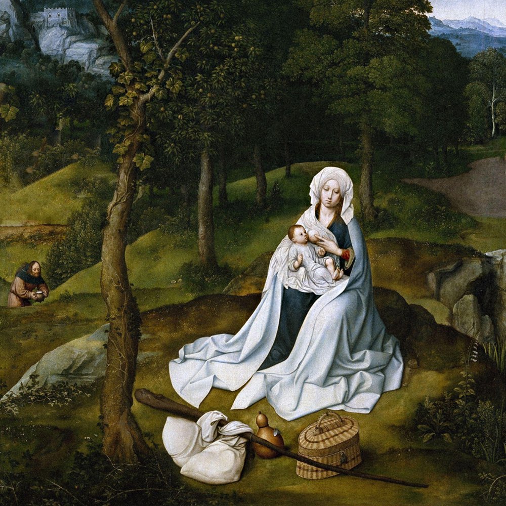 Descanso en la Huida a Egipto, Joachim Patinir - Museo del Prado