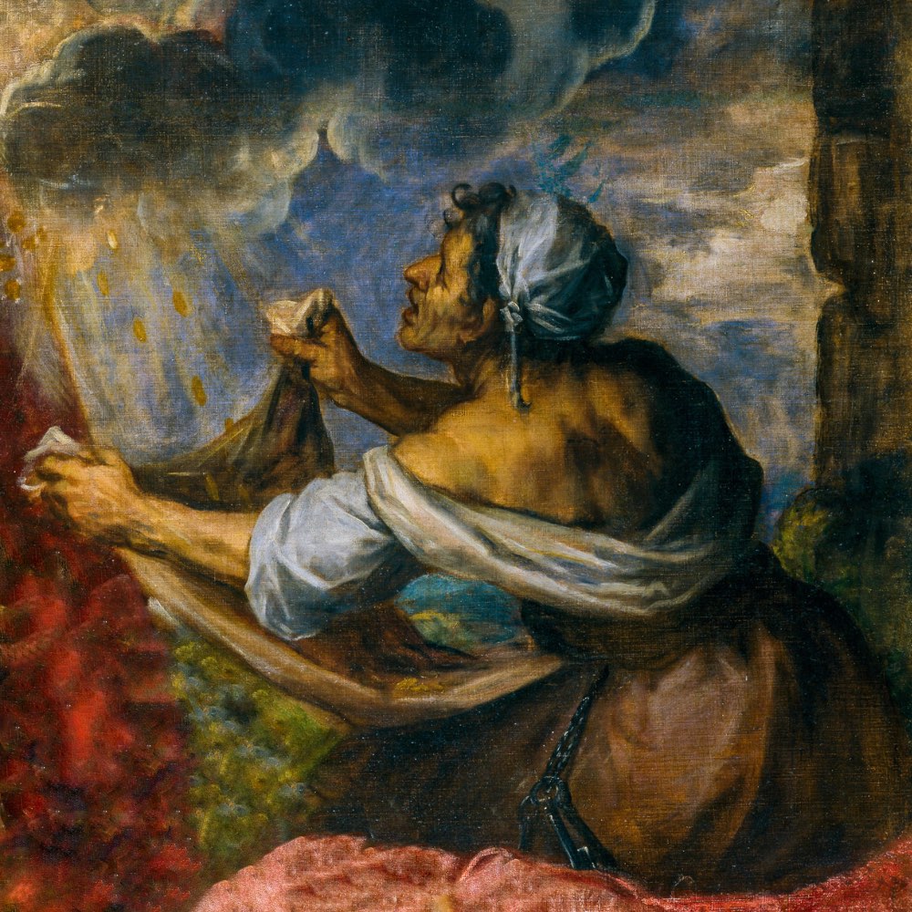 Dánae Recibiendo la Lluvia de Oro, de Tiziano Vecellio - Museo del Prado