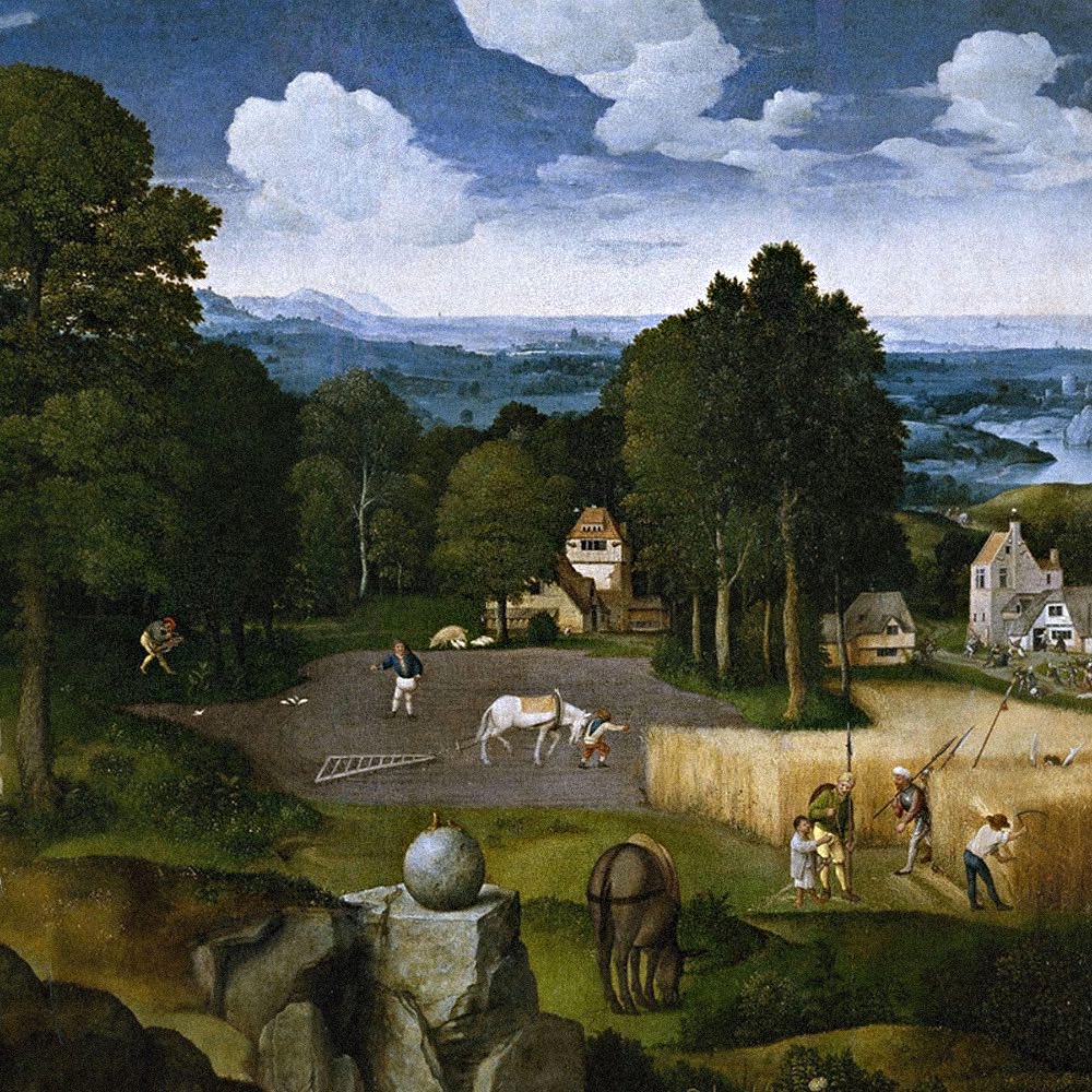 Descanso en la Huida a Egipto, Joachim Patinir - Museo del Prado