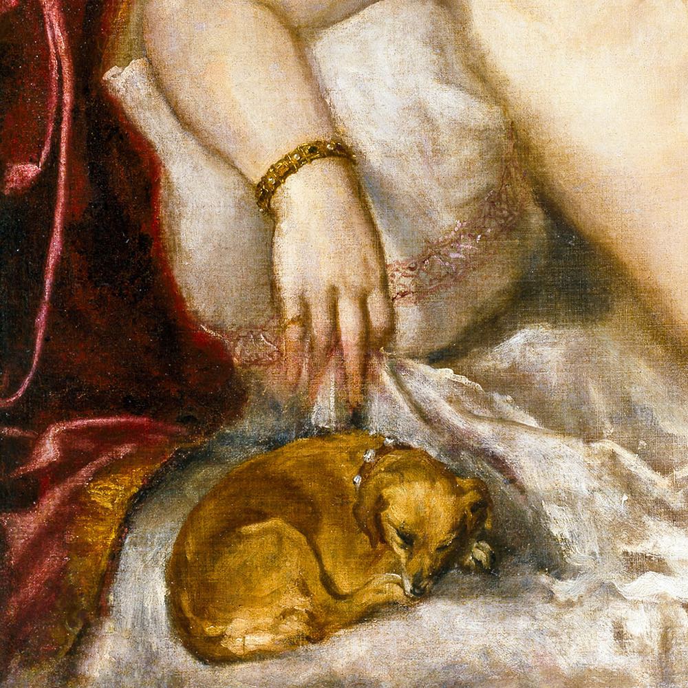 Dánae Recibiendo la Lluvia de Oro, de Tiziano Vecellio - Museo del Prado